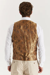 Belmont - Men's Beige Tailored Fit Waistcoat