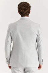 Belmont - Men's Silver Tailored Fit Blazer