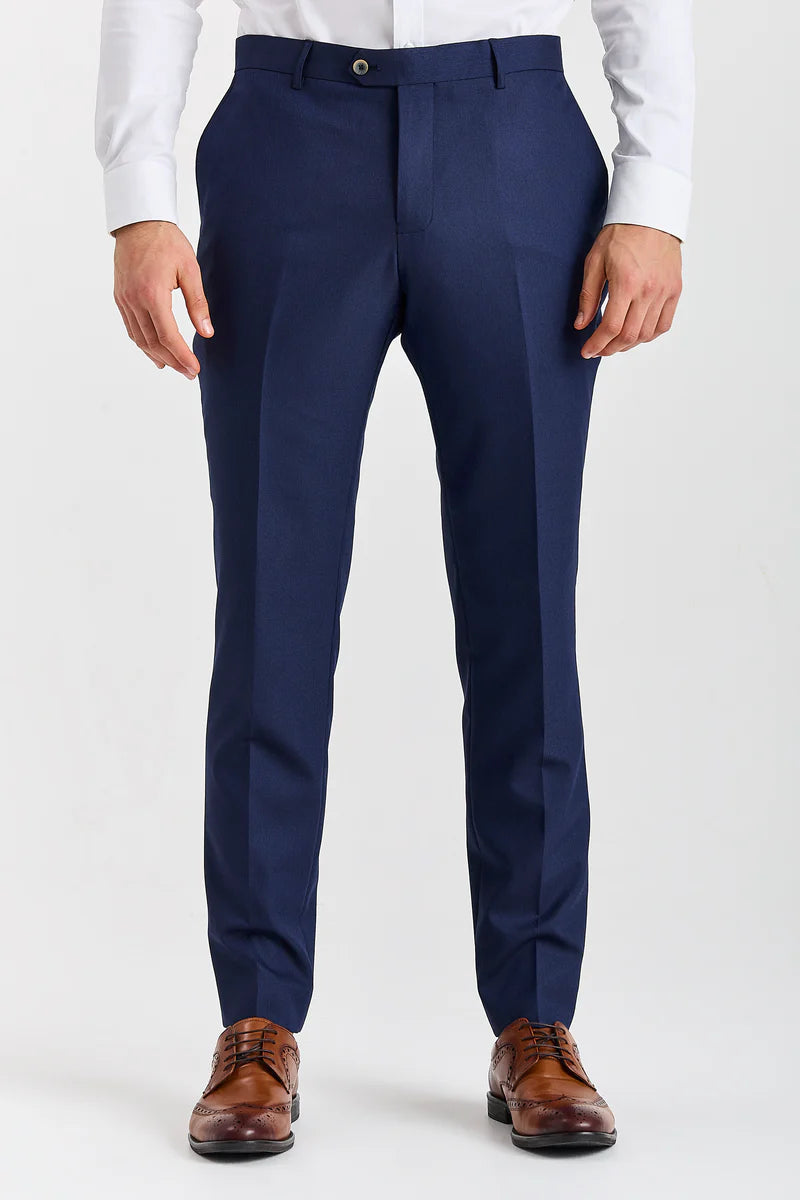 Belmont -Navy Blue 3 Piece Classic Wedding Suit for Men
