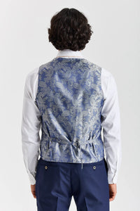 Belmont - Navy Tailored Fit Waistcoat for Men