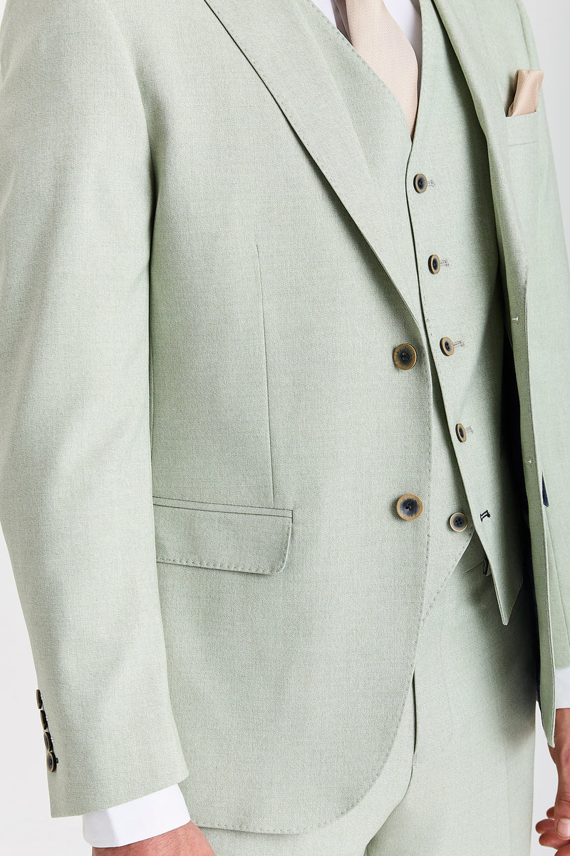 Belmont - Sage Green Wedding 3 Piece Suit for Men