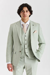 Belmont - Sage Green Wedding 3 Piece Suit for Men