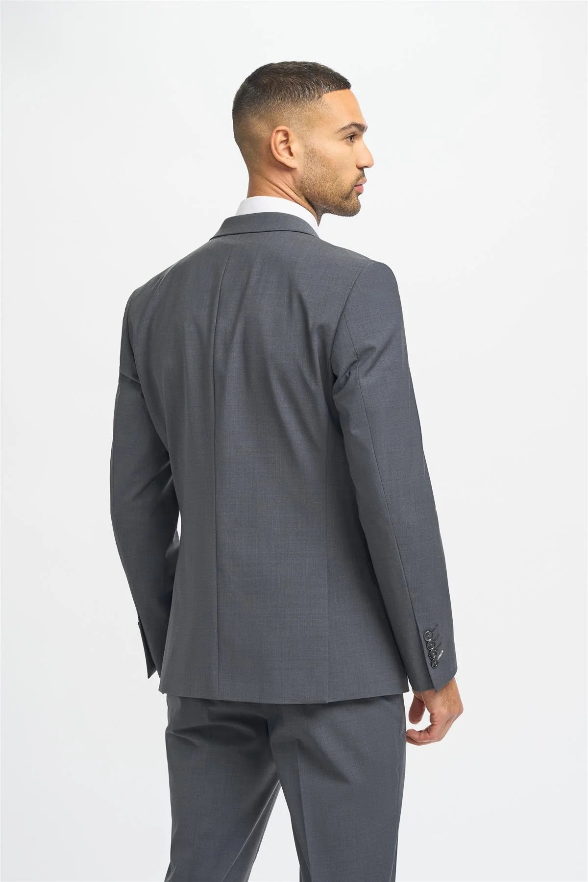 Bond - Men's Charcoal Double Breasted Blazer