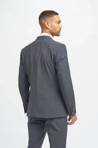 Bond - Men's Charcoal 3 Piece Tailored Fit Suit