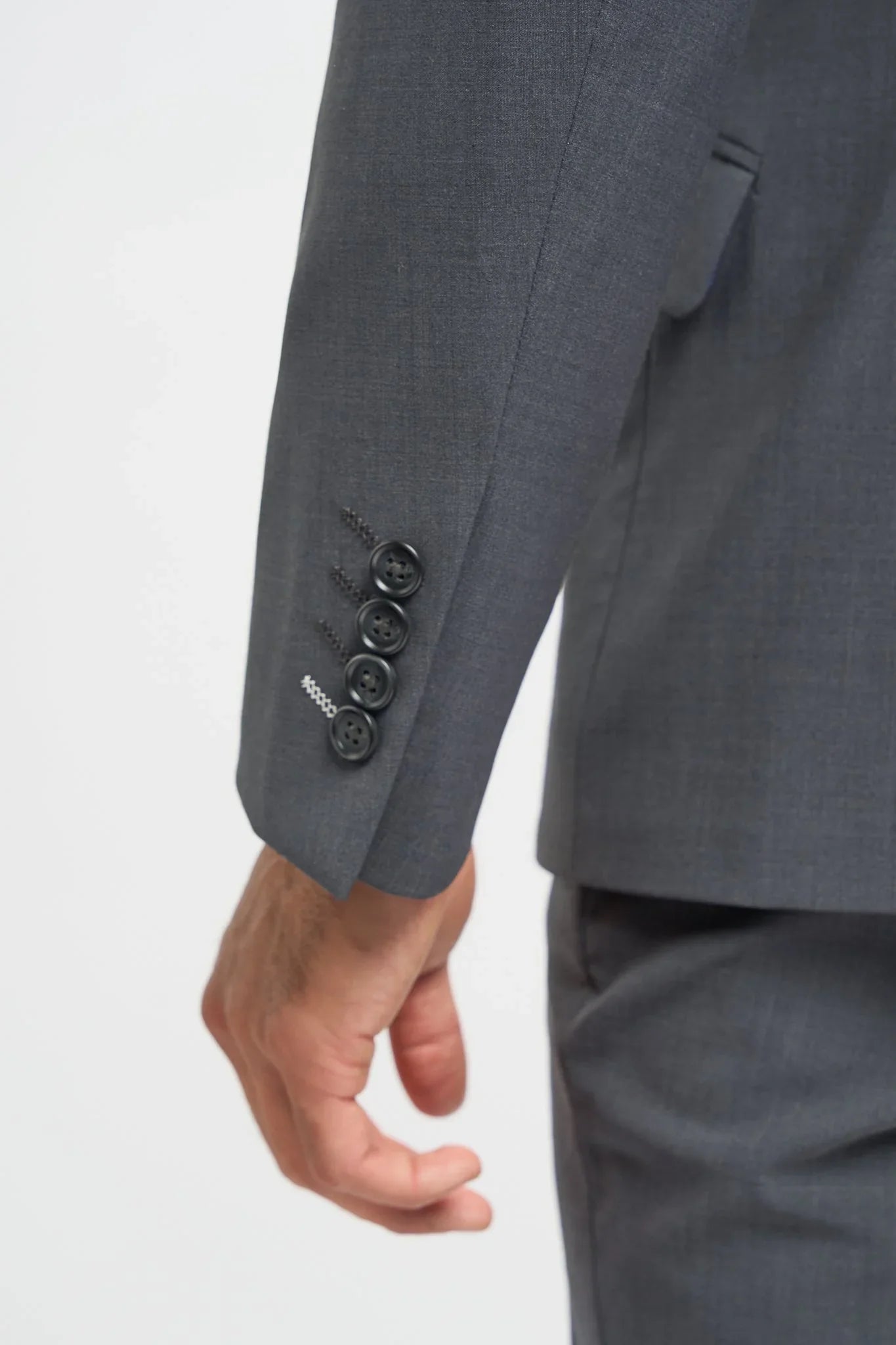 Bond - Men's Charcoal 3 Piece Tailored Fit Suit