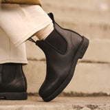 Booma 607 - Black Leather Chelsea Boots