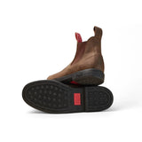 Booma 607 - Rustic Brown Leather Chelsea Boots