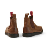 Booma 607 - Tan Brown Leather Chelsea Boots