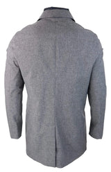 Mens Brando Mac Grey Overcoat