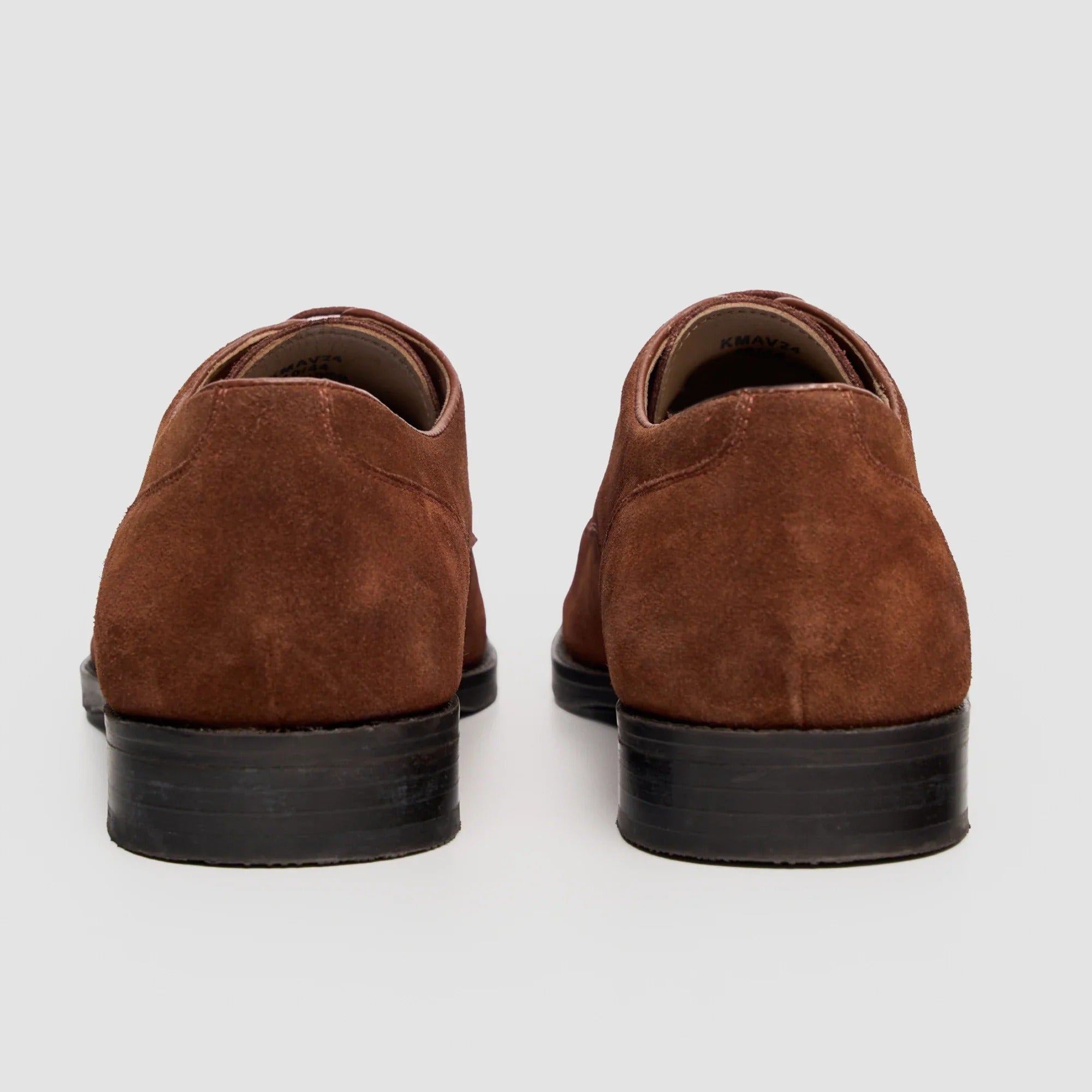 Brera - Men's Brown Suede Classic Lace-Up Derby Shoes