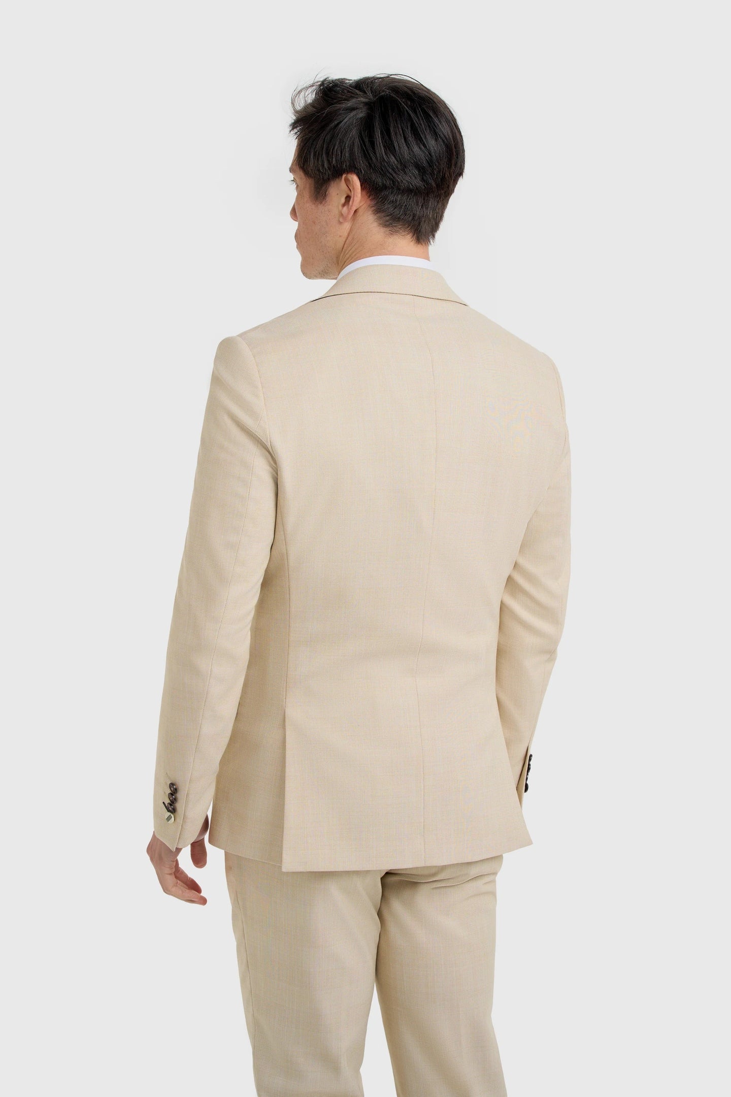 Camden - Men's Beige Check Blazer