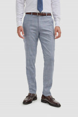 Camden - Men's Blue 3 Piece Check Suit
