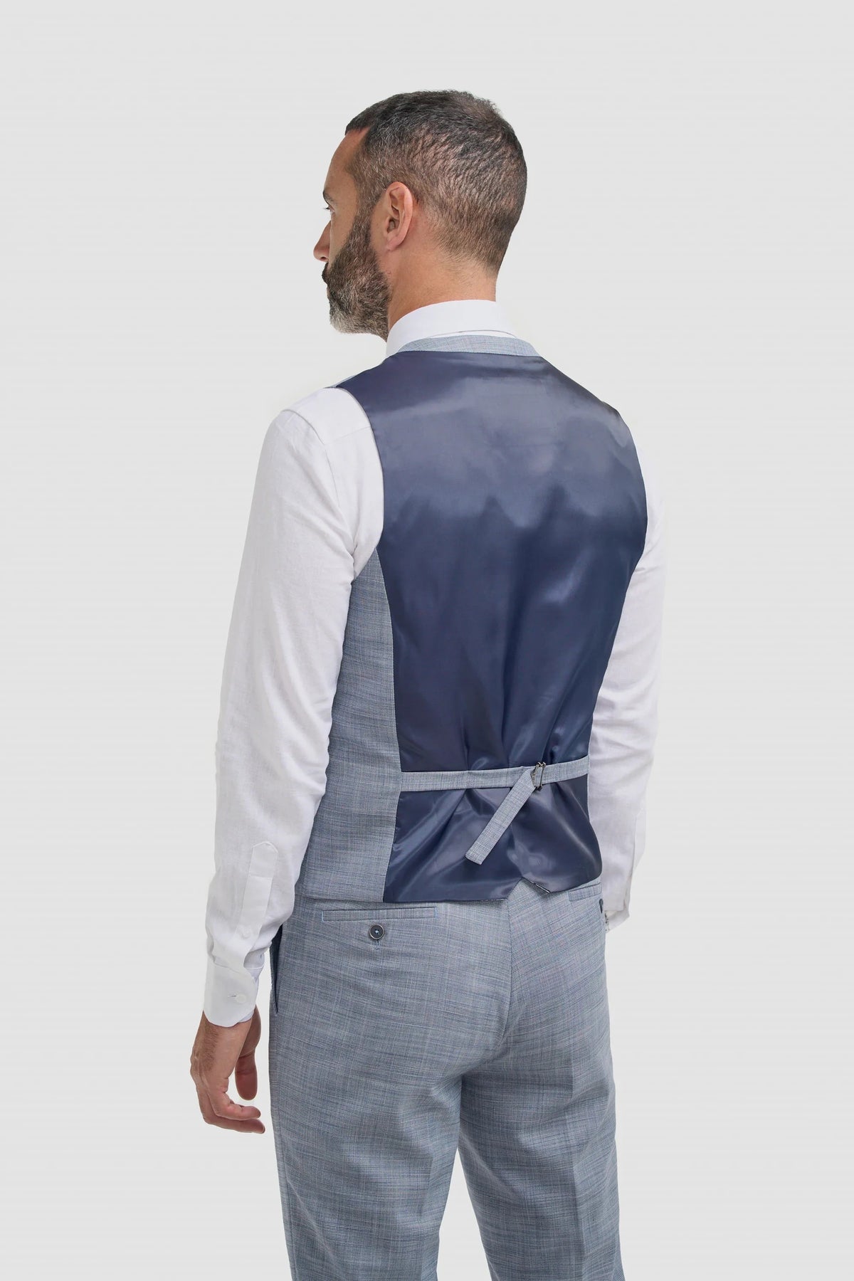 Camden - Men's Blue Check Waistcoat