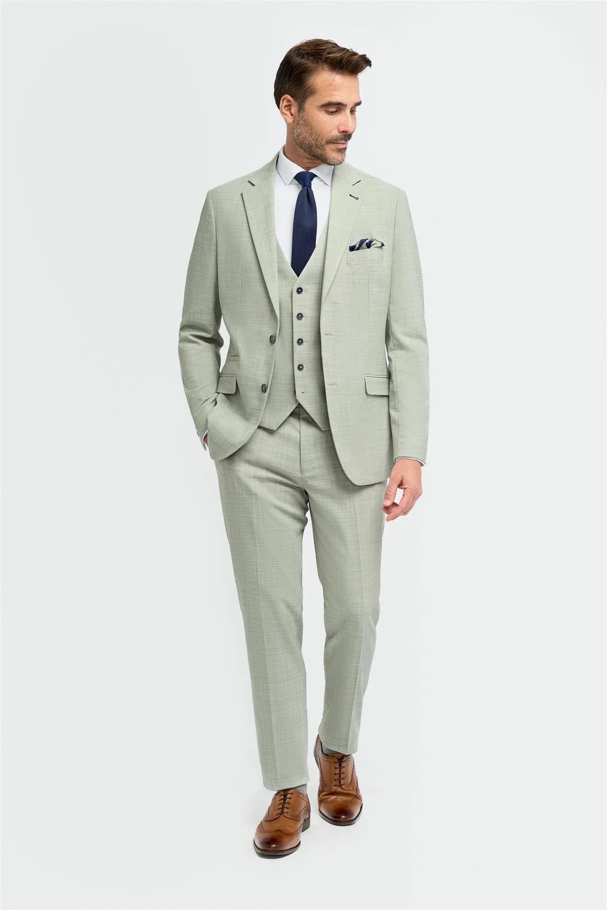 Camden - Men's Sage Green Tailored Fit Blazer