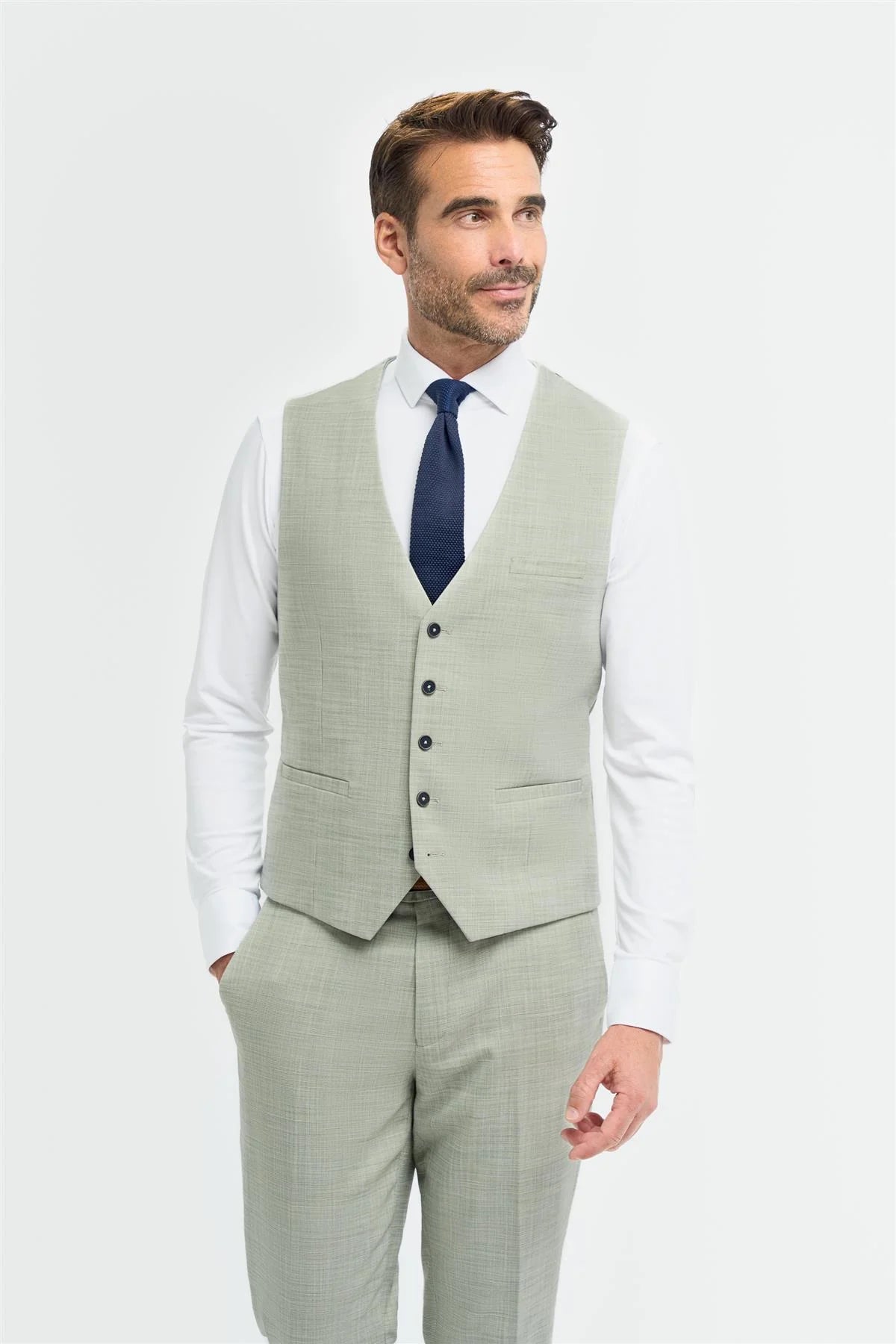 Camden - Men's Sage Green Waistcoat