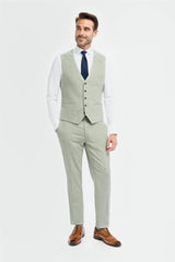 Camden - Men's Sage Green Waistcoat