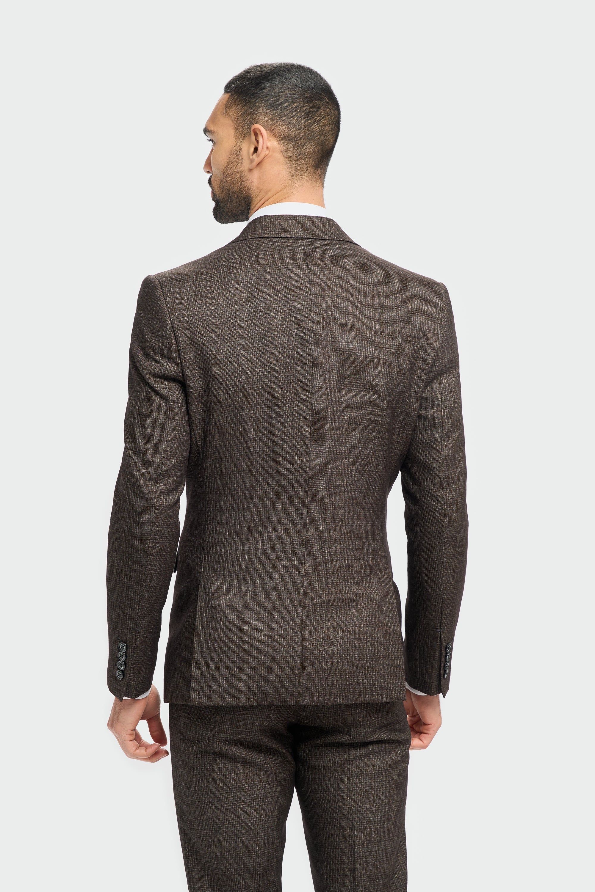Caridi - Men's Tweed Brown Blazer