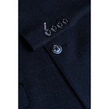 Caridi - Men's Tweed Navy Blue Blazer