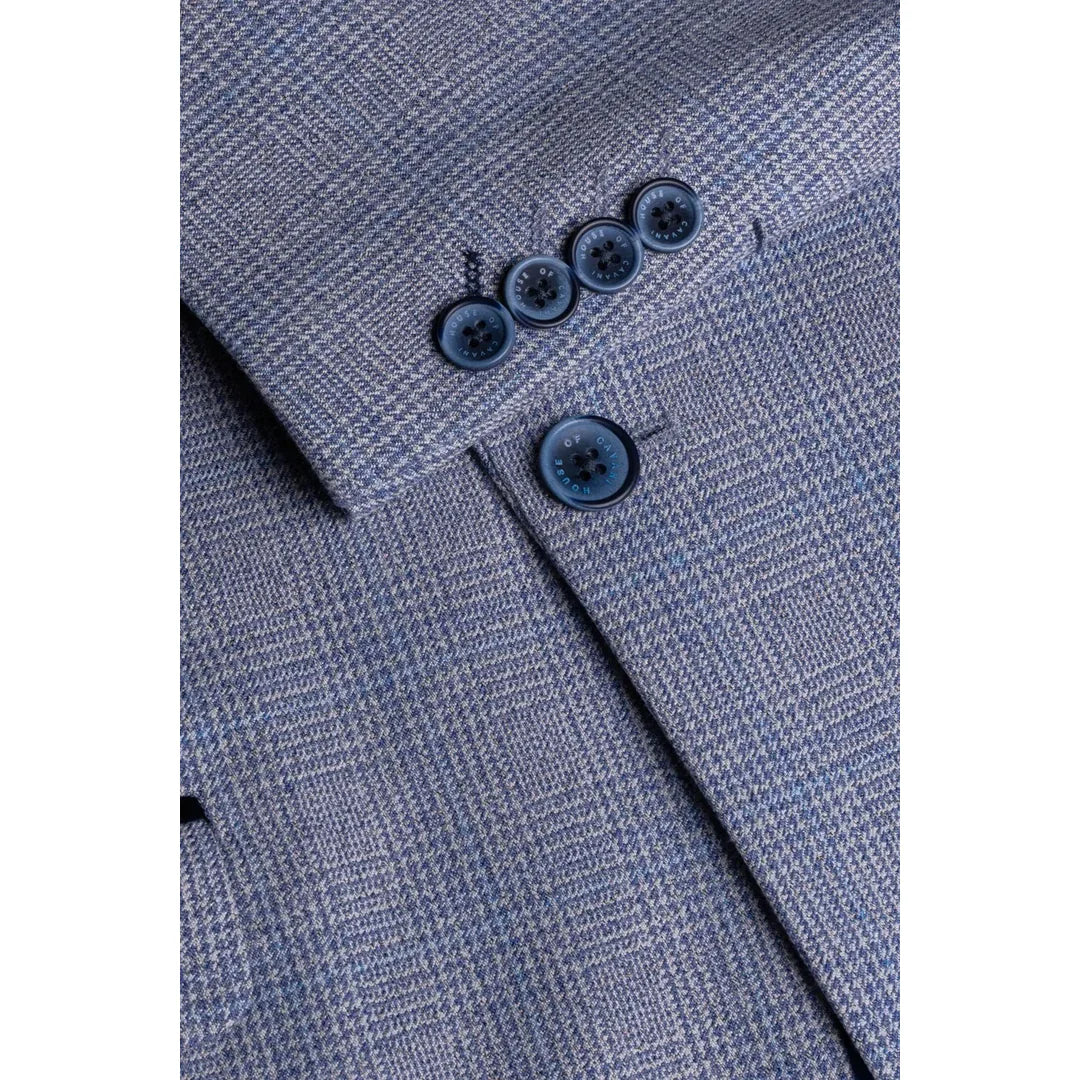 Caridi - Men's Light Blue Wedding Blazer