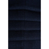 Caridi - Men's Tweed Navy Blue Trousers