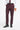 Caridi - Men's Burgundy Checked Trousers