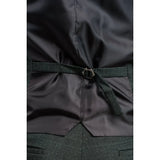 Caridi - Men's Olive Green Tweed Waistcoat