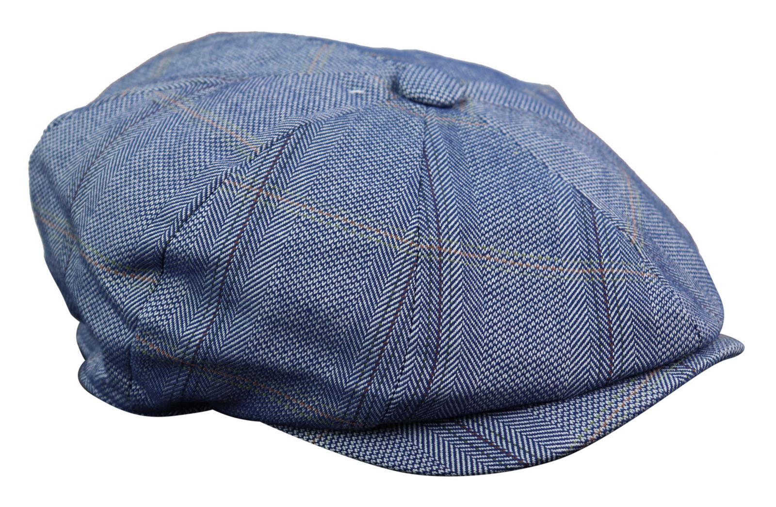 Men's 8 Panel Peaky BlindersTweed Flat Cap - Cavani Connall