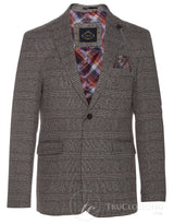Cavani Dominic - Mens Brown Smart Vintage Blazer