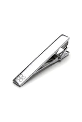 Cavani Satin Tie - Mens Matching Satin Silk Tie Hanky Hankerchief & Tie Clip Polka Dot Wedding Prom Office