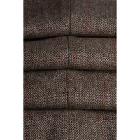 Gaston - Men's Tweed Olive Check Trousers