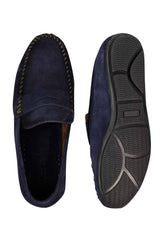 Mens Real Suede Washed Designer Slip On Loafers Moccasins Smart Casual Shoes