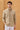 Men’s Dark Beige Pure Linen Shirt Long Sleeve Button-Down Summer Shirt