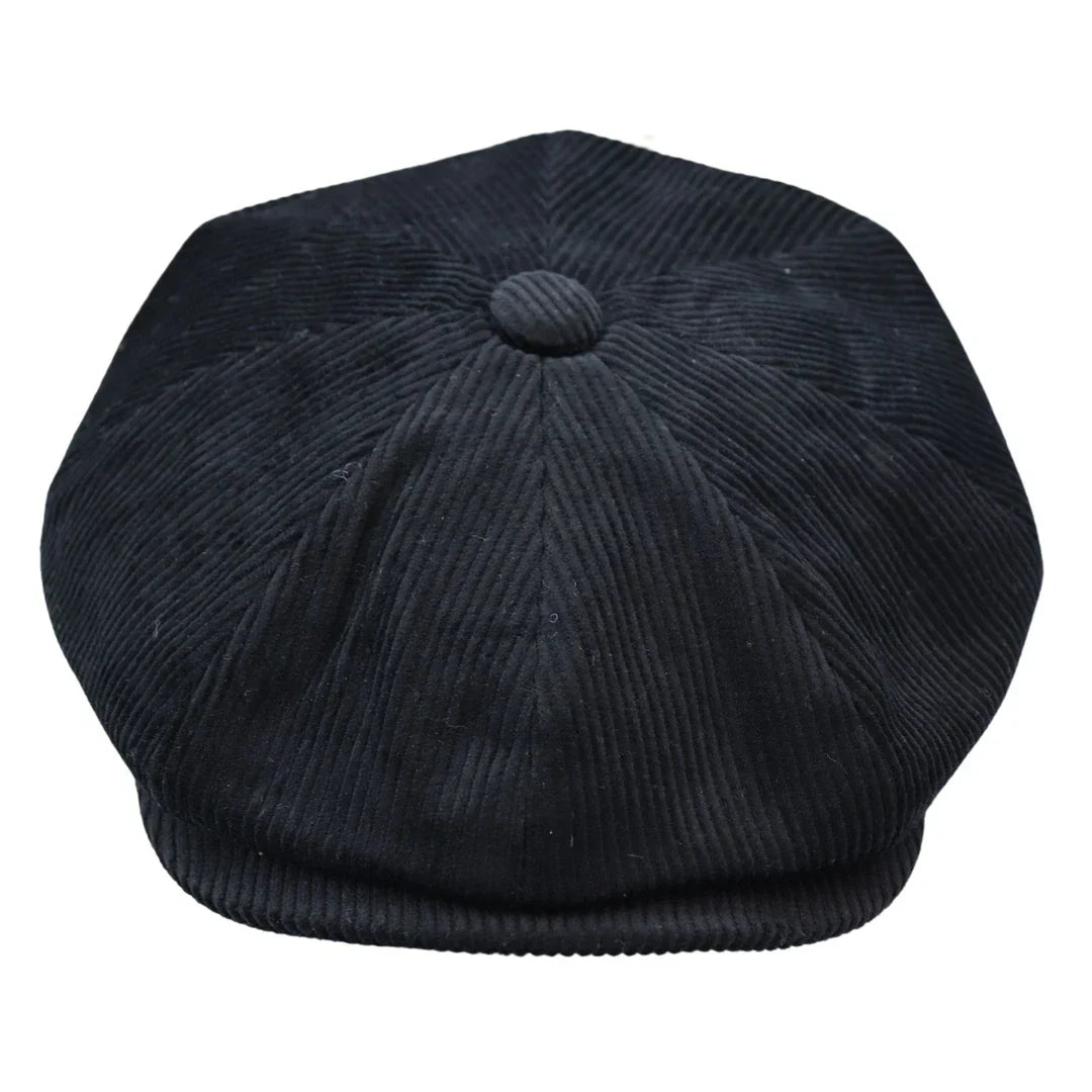 Men's 8 Panel Razor Baker Boy Hat Corduroy Blinders Newsboy Flat Caps