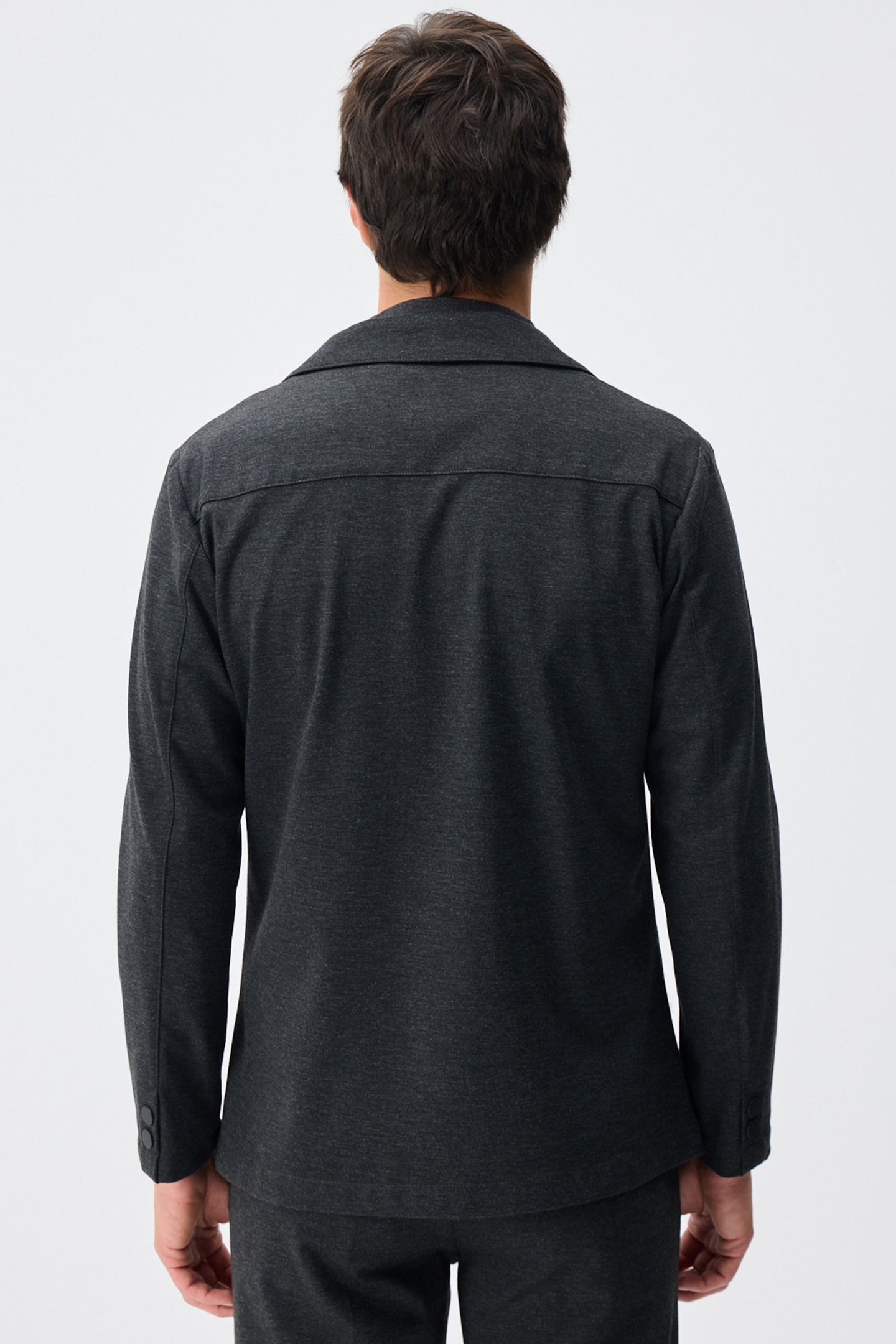 Men’s Charcoal Soft Jersey Blazer Smart Casual Jacket