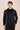 Men’s Black Linen Zip-Up Shirt Jacket Lightweight Summer Overshirt