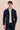 Men’s Navy Linen Zip-Up Shirt Jacket Lightweight Summer Overshirt