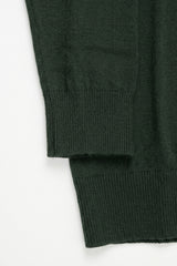 Men’s Green Turtleneck Sweater Soft Viscose Blend Long Sleeve Knit Pullover