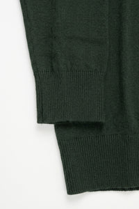 Men’s Green Turtleneck Sweater Soft Viscose Blend Long Sleeve Knit Pullover