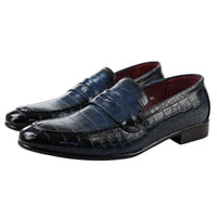 Men's Slip On Formal Navy Loafers