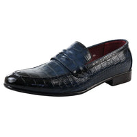 Men's Slip On Formal Navy Loafers