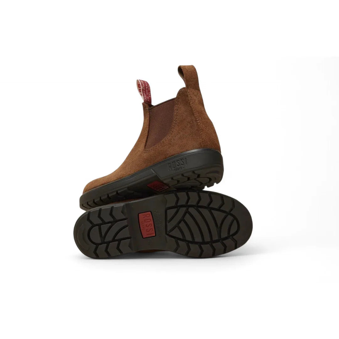 Endura 303 - Rustic Brown Suede Leather Chelsea Boots