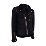 Men's Black Sheepskin Brando Biker Jacket
