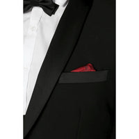 Ford Men's Black 3-Piece Classic Tuxedo Suit with Satin Lapels