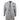 Francis Men's Grey 3-Piece Wedding Suit with Tan Brown Check and Velvet Trim