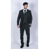 Mens Tweed Olive Green 3 Piece Suit Tailored Fir Classic Vintage 1920s Wedding