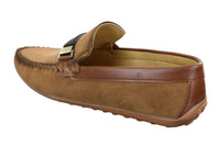 Galax ZD71 - Mens Slip On Suede PU Leather Driving Shoes Buckle Moccasin Casual