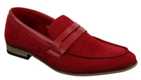 Mens Suede Slip On Loafers Moccasins Smart Casual Italian Designer Shoes