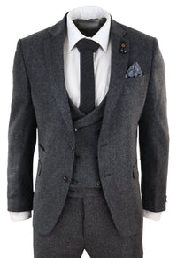 Grey Tweed 3 Piece Suit