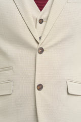Hampton - Men's Beige 3 Piece Suit