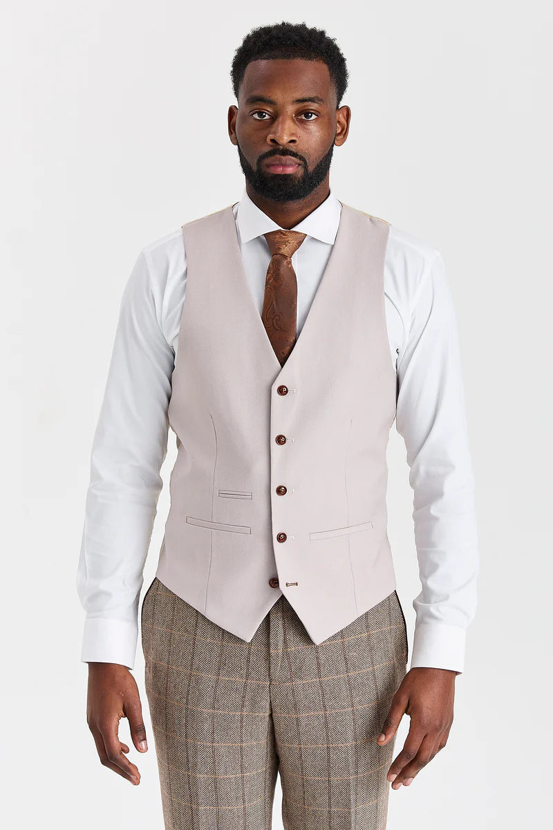 Harris Brown Tweed Suit with Mayfair Stone Waistcoat
